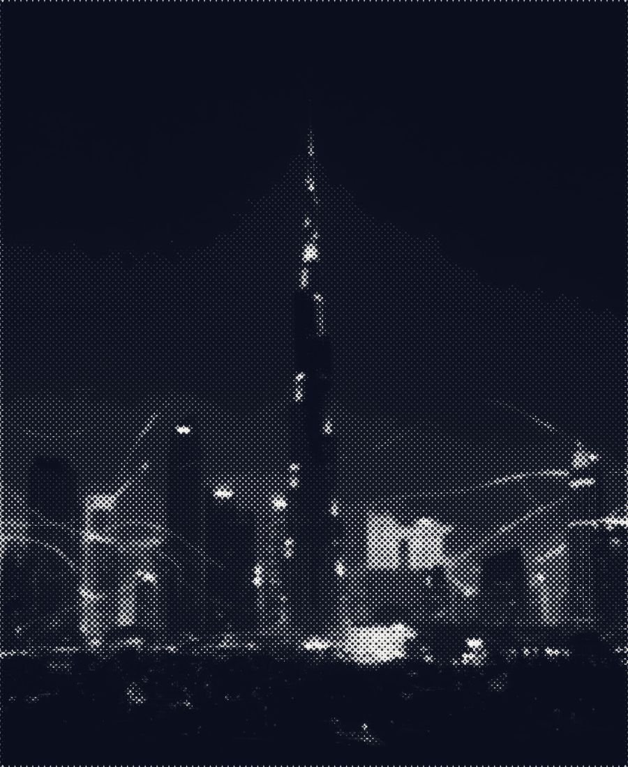 Burj Khalifa at night